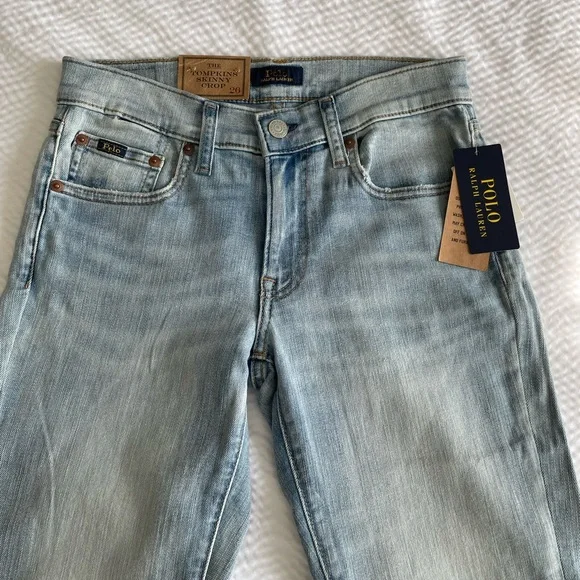 Polo Ralph Lauren Distressed Tompkins Skinny Crop Jeans - Picture 3 of 13